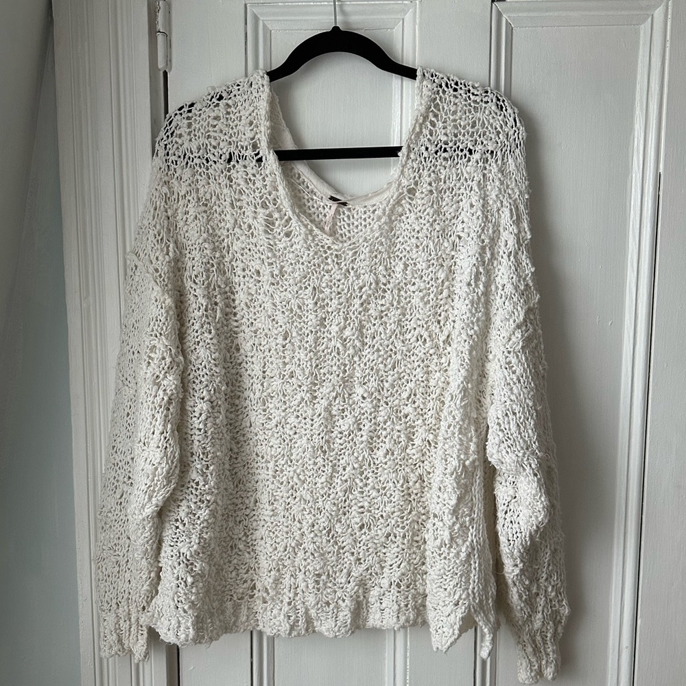Free people open knit sweater